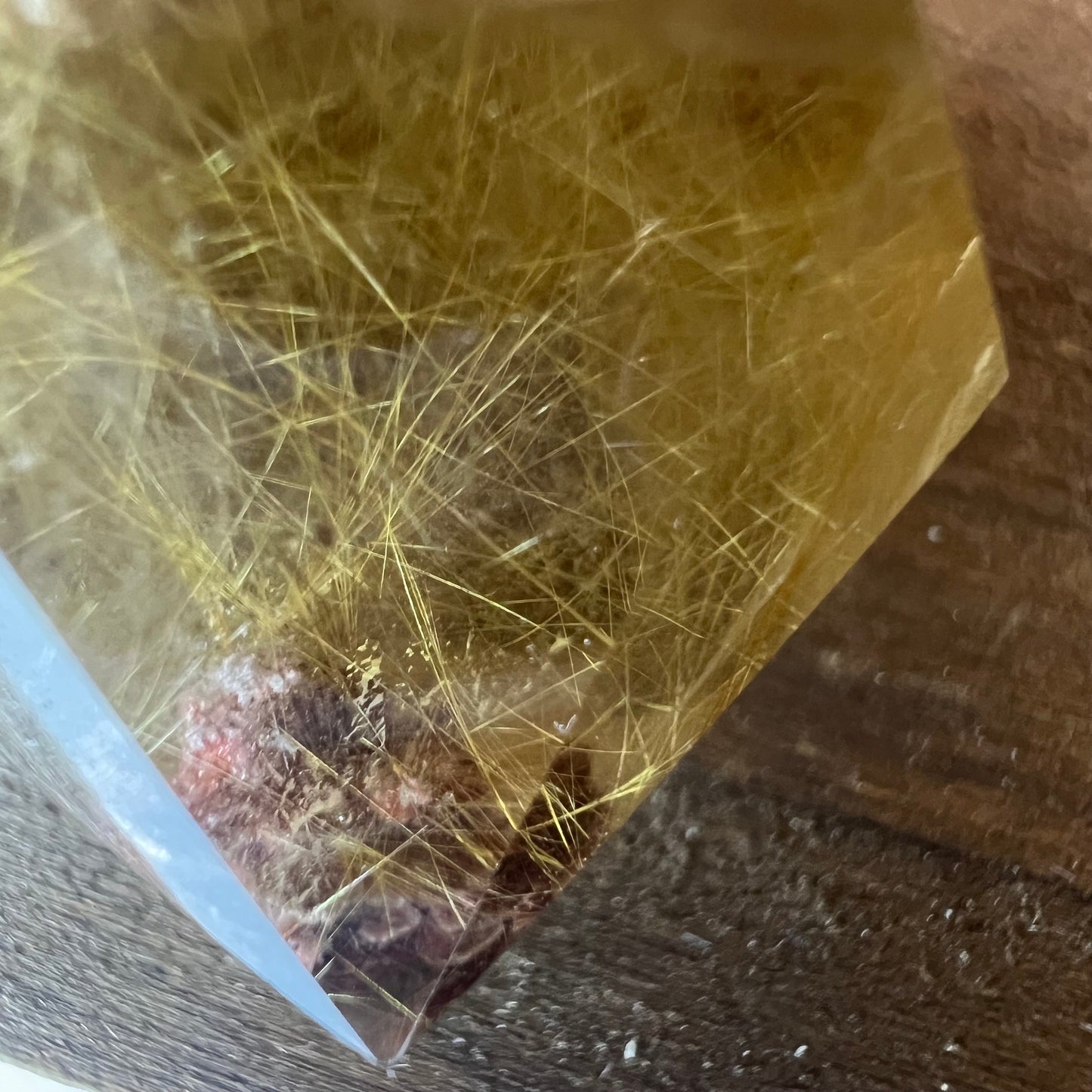 High Quality Gold Rutile in Smoky Quartz Tower | Golden Rutile | Rutilated Quartz