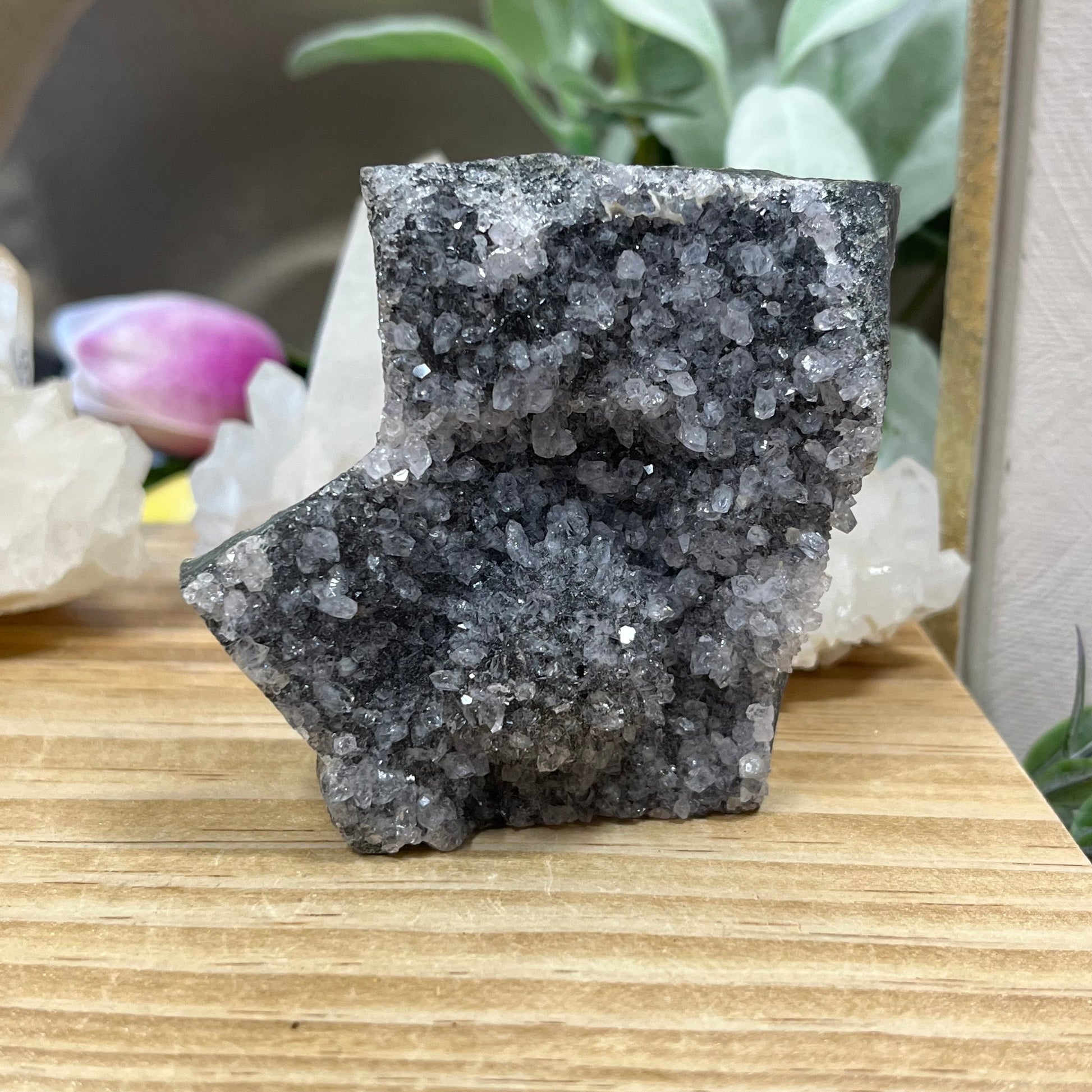 Black Amethyst Cluster