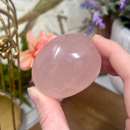 Star Rose Quartz Palm | Rose Quartz Asterism