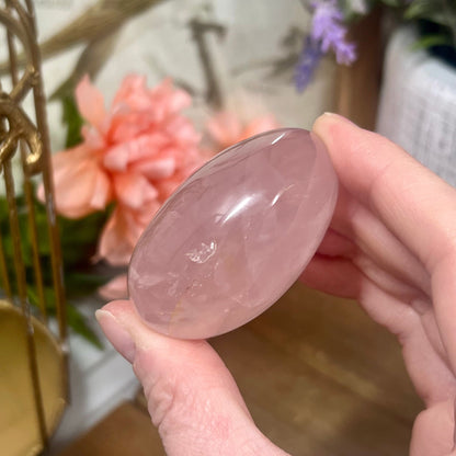 Star Rose Quartz Palm | Rose Quartz Asterism