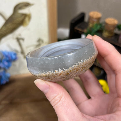 Agate Bowl | Crystal Bowl | Banded Agate