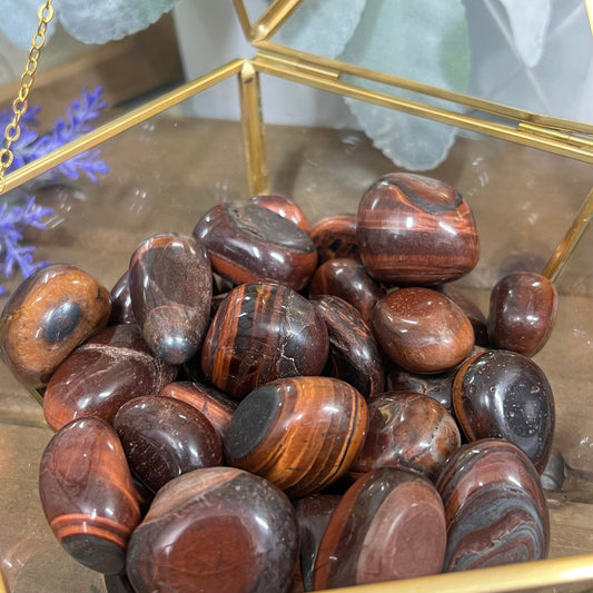 Red Tiger’s Eye Tumble | Flashy Red Tiger’s Eye