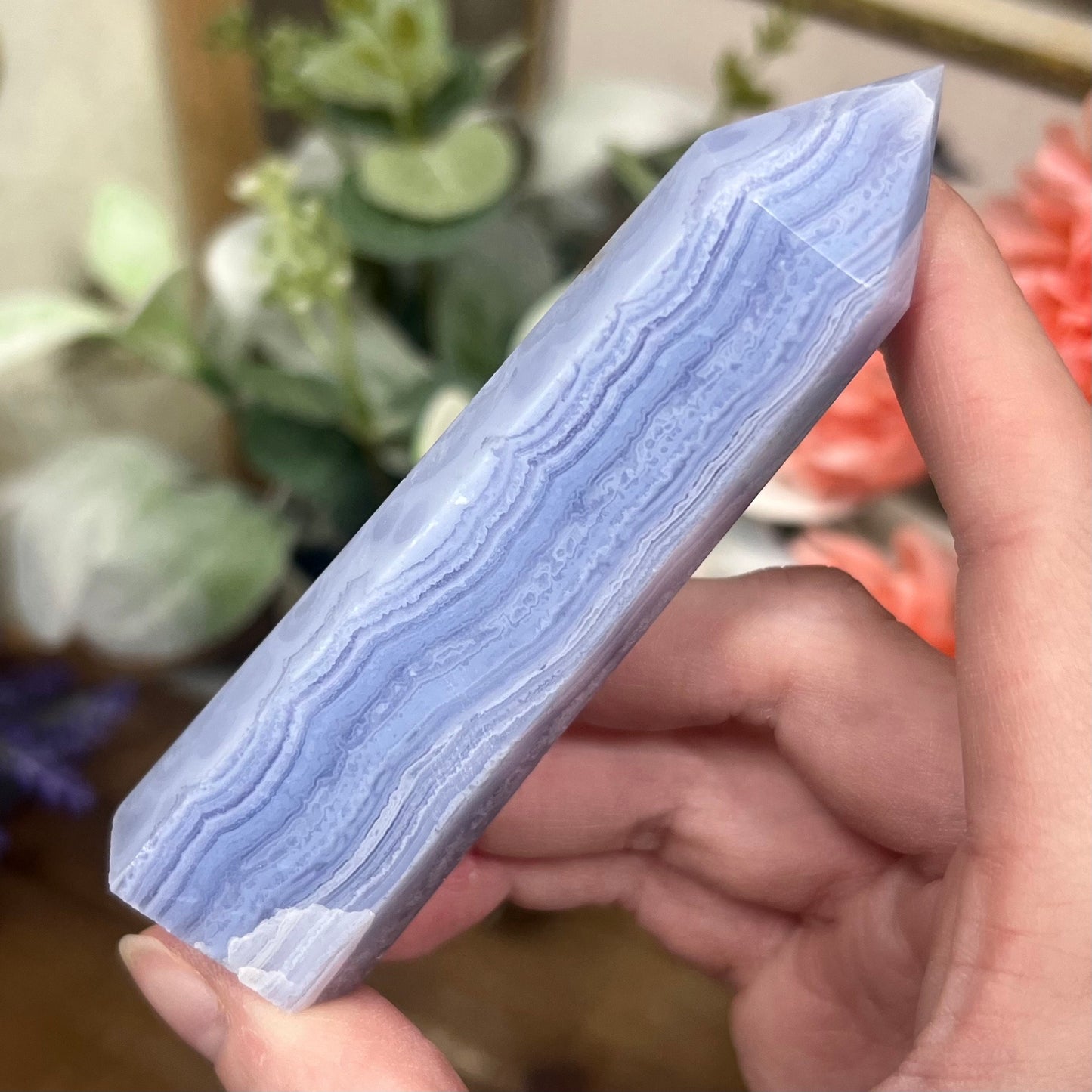 High Quality Blue Lace Agate Tower