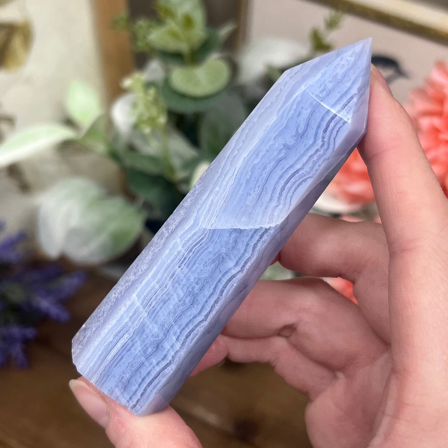 High Quality Blue Lace Agate Tower