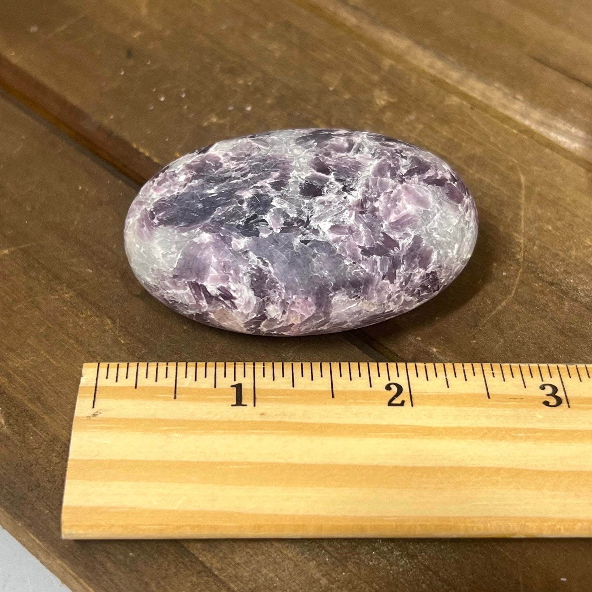 Purple Mica Palm Stone | Lepidolite Palm