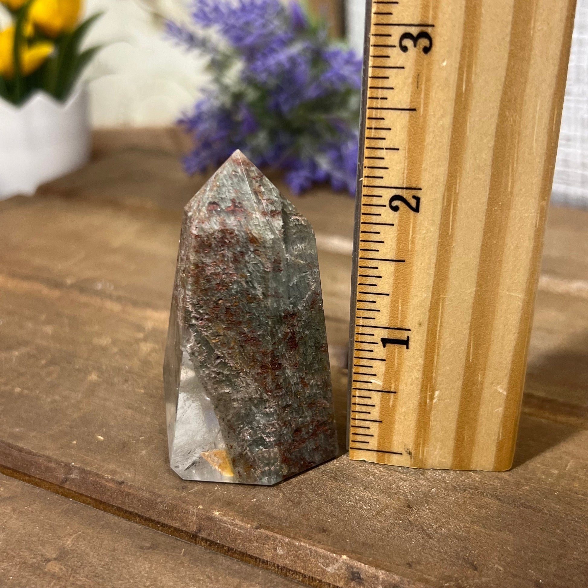 Garden Quartz Tower with Unique Inclusion | Included Quartz | Chlorite Quartz