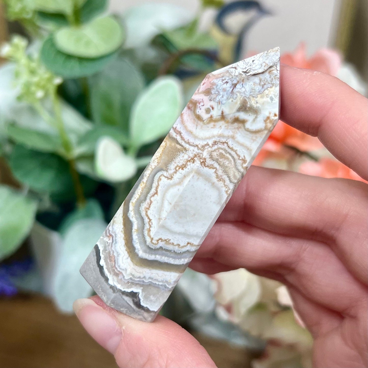 Mexican Lace Agate Tower