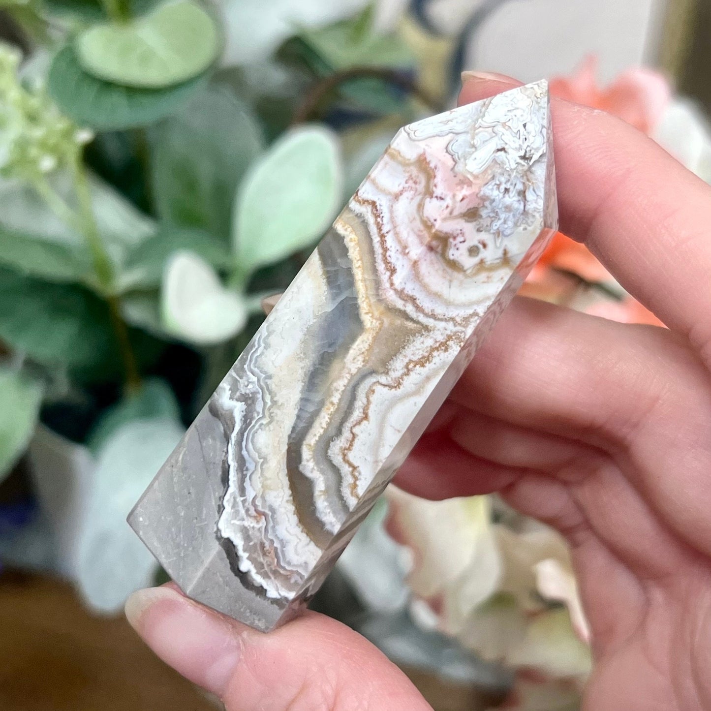 Mexican Lace Agate Tower