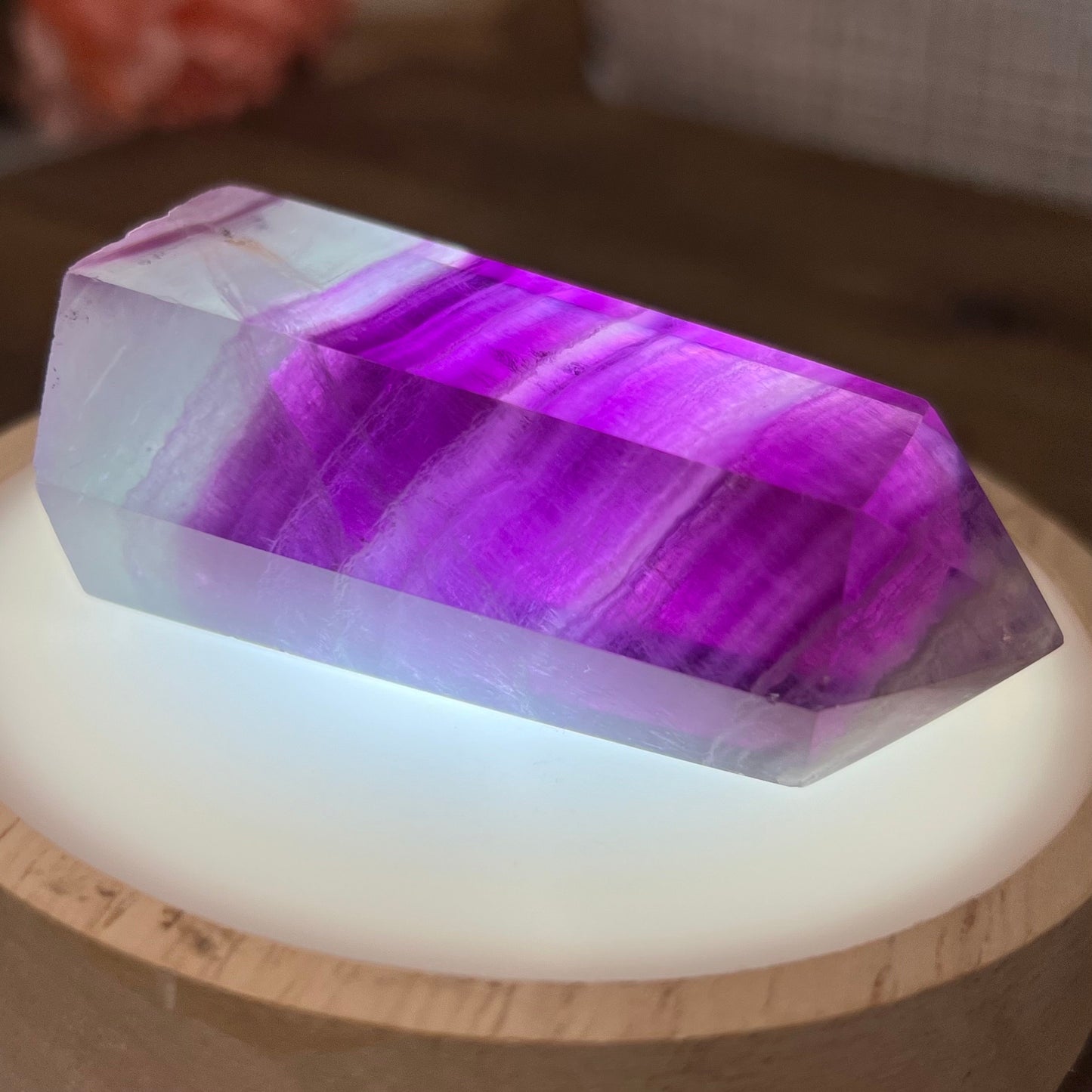 Watermelon Fluorite Tower | Magenta Fluorite