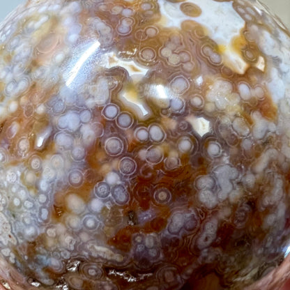 Large Veinless Ocean Jasper Sphere | Druzy Ocean Jasper