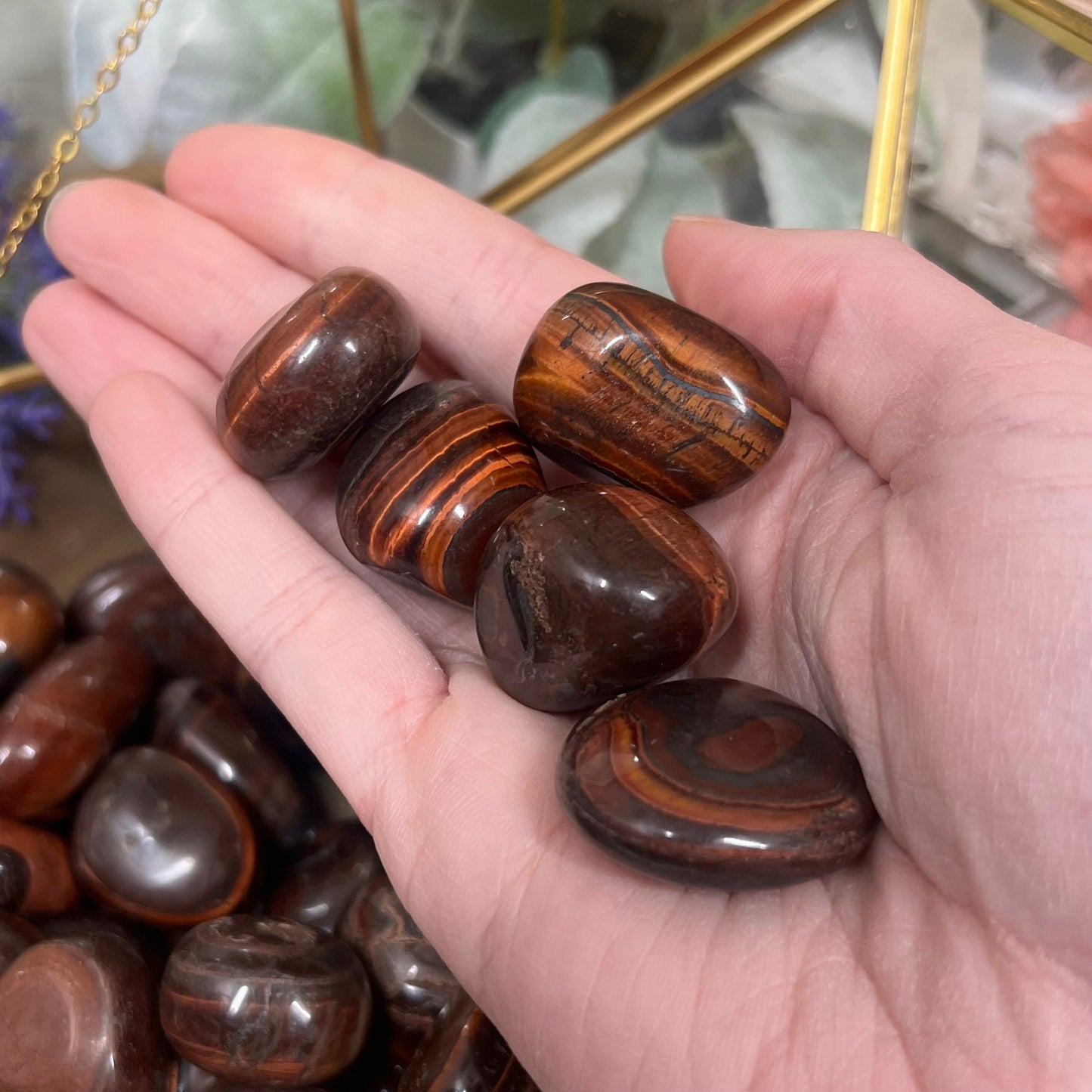 Red Tiger’s Eye Tumble | Flashy Red Tiger’s Eye