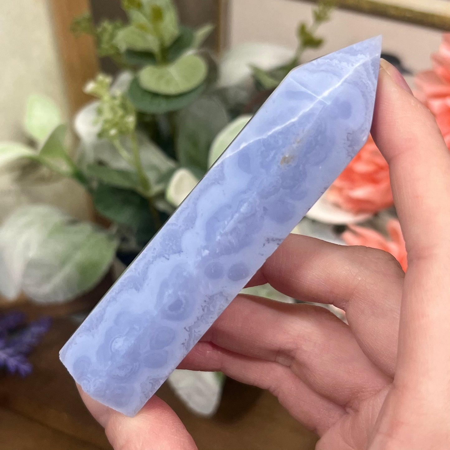 High Quality Blue Lace Agate Tower