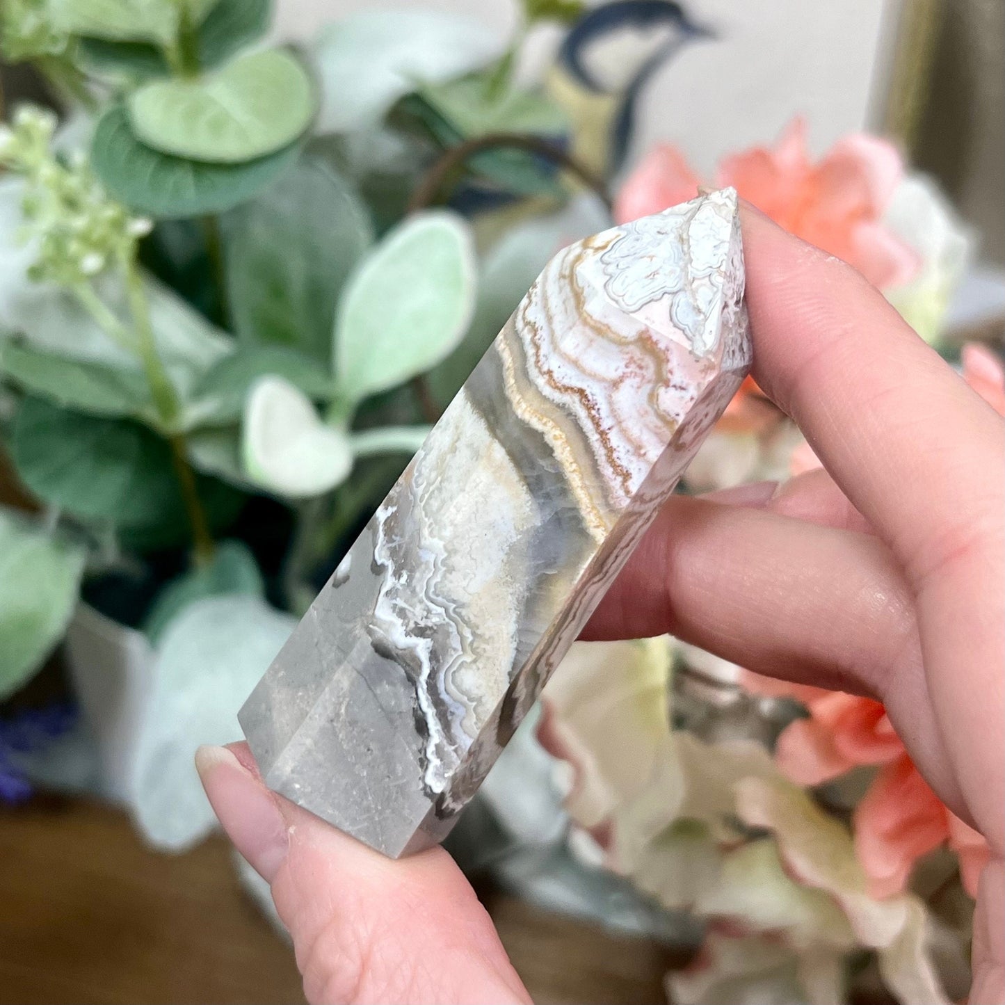 Mexican Lace Agate Tower