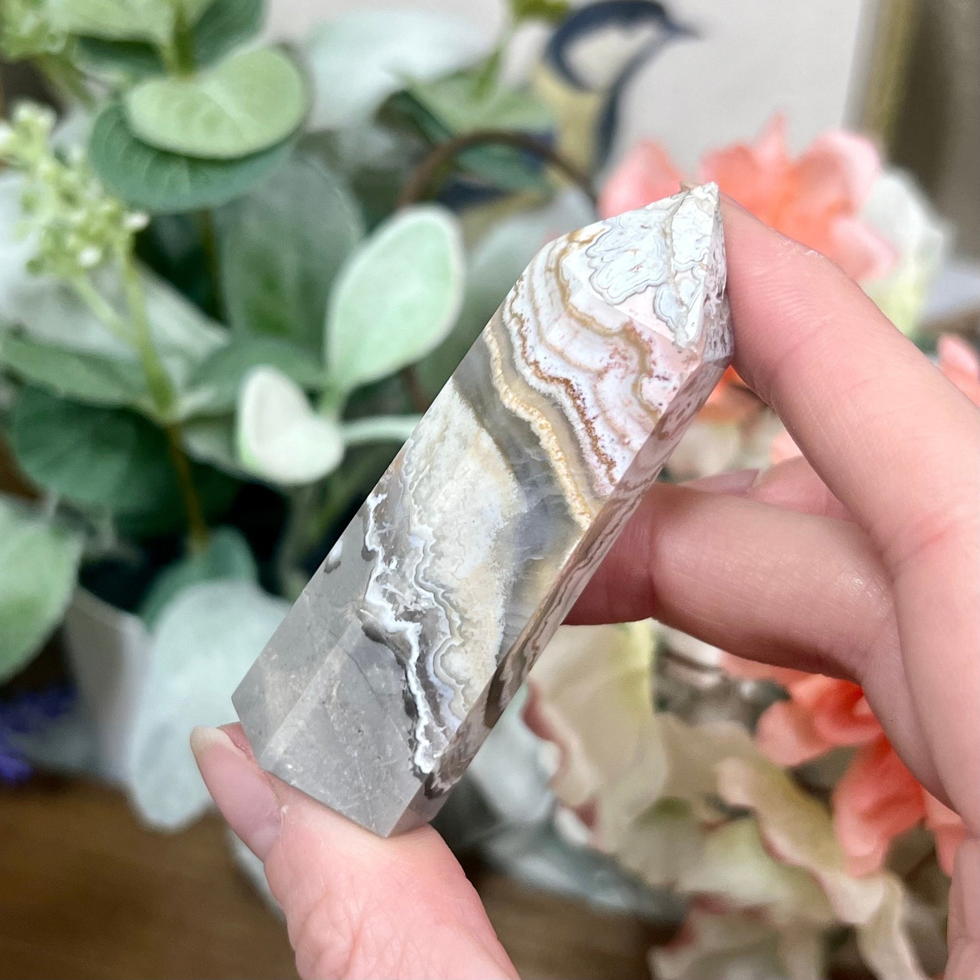 Mexican Lace Agate Tower