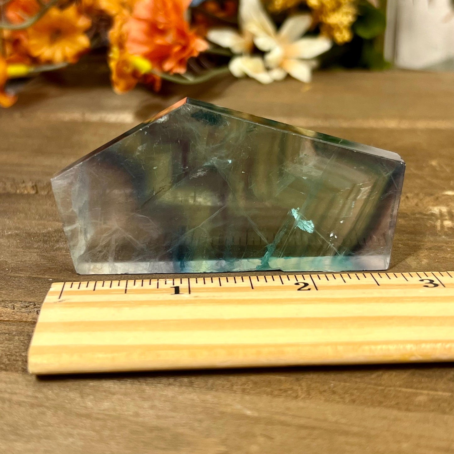 Small Rainbow Fluorite Slab