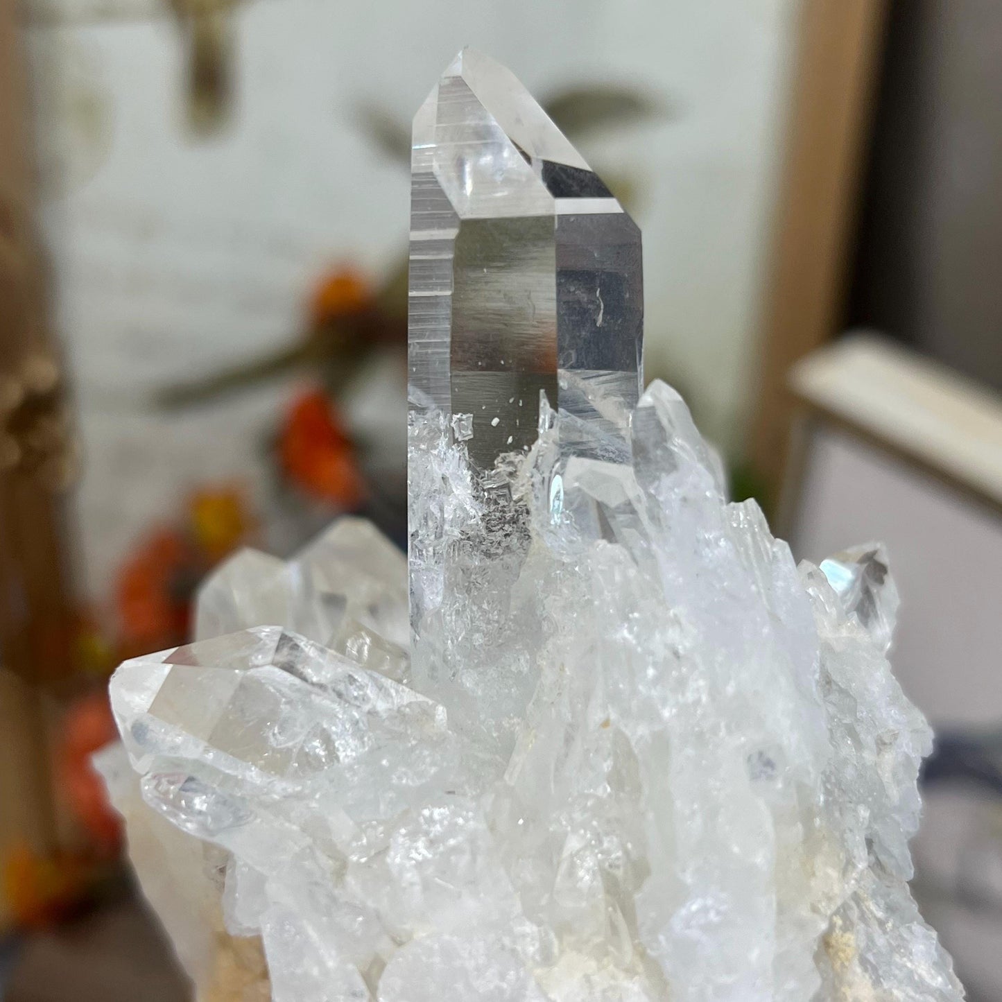 High Grade Lemurian Quartz Cluster from Colombia