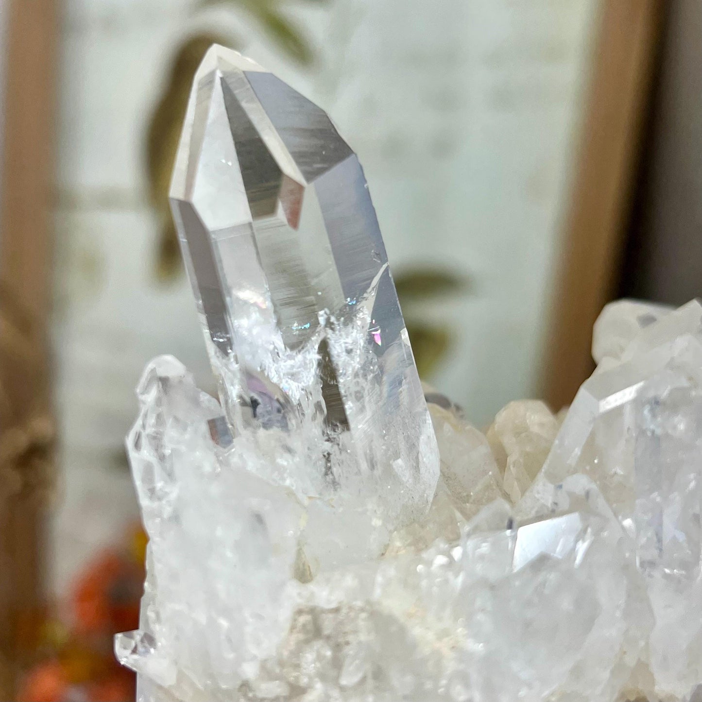 High Grade Lemurian Quartz Cluster from Colombia