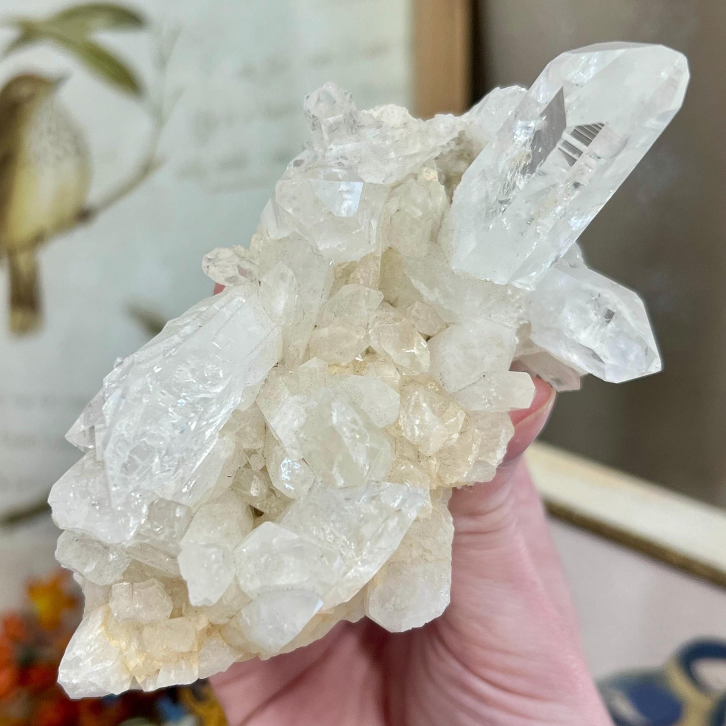 High Grade Lemurian Quartz Cluster from Colombia