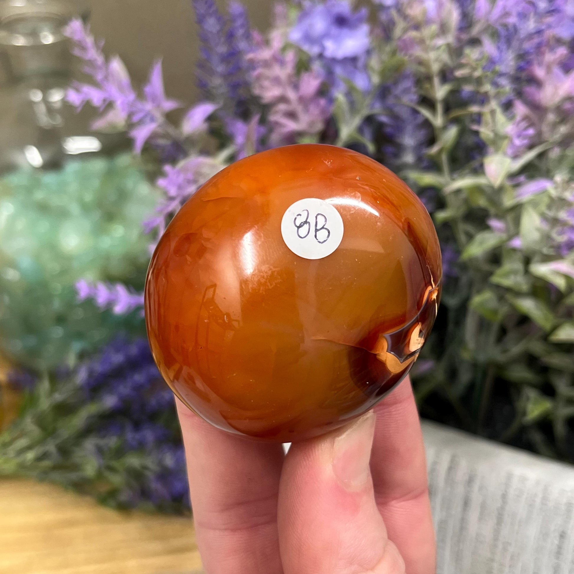 Carnelian Palm Stone