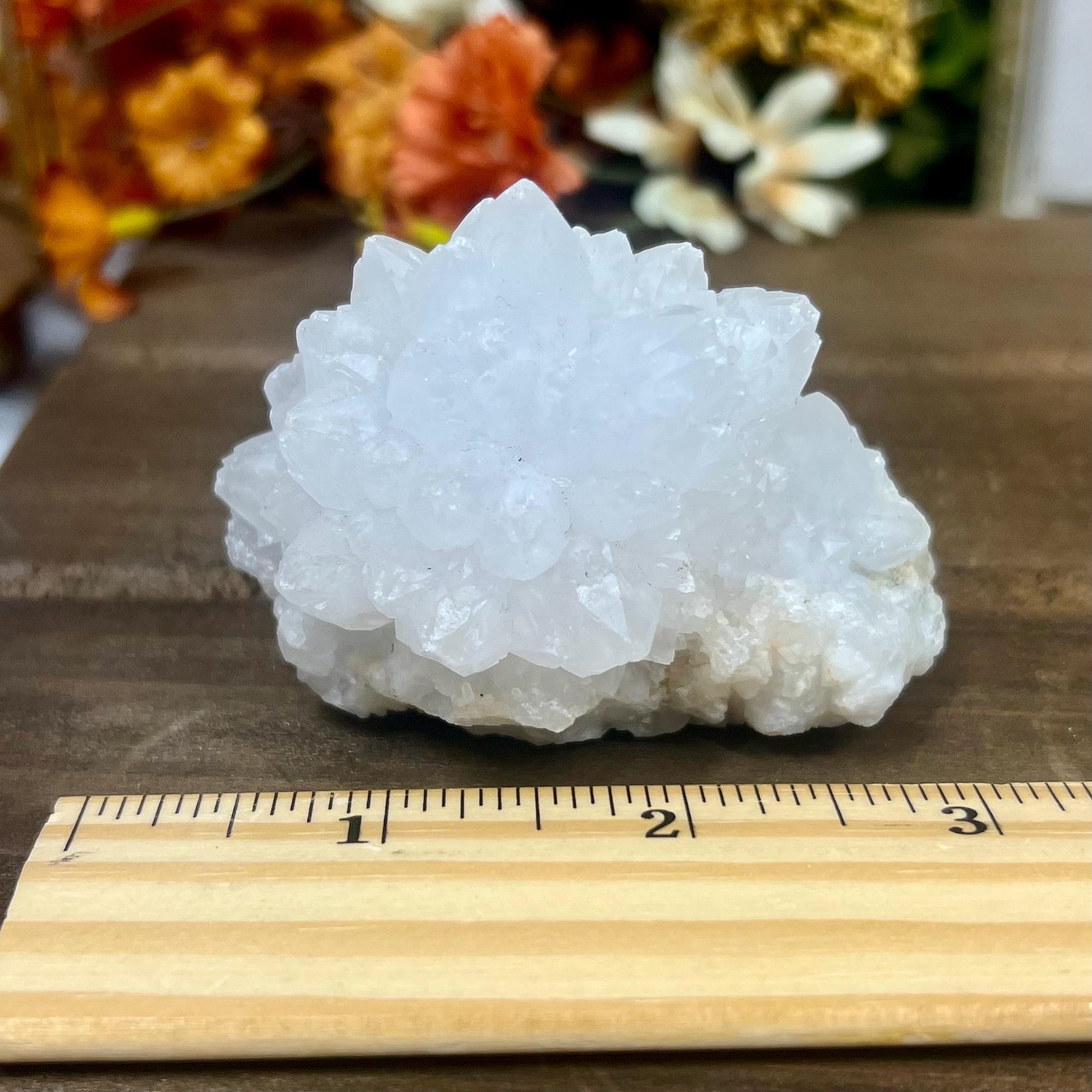 White Calcite Cluster from Morocco