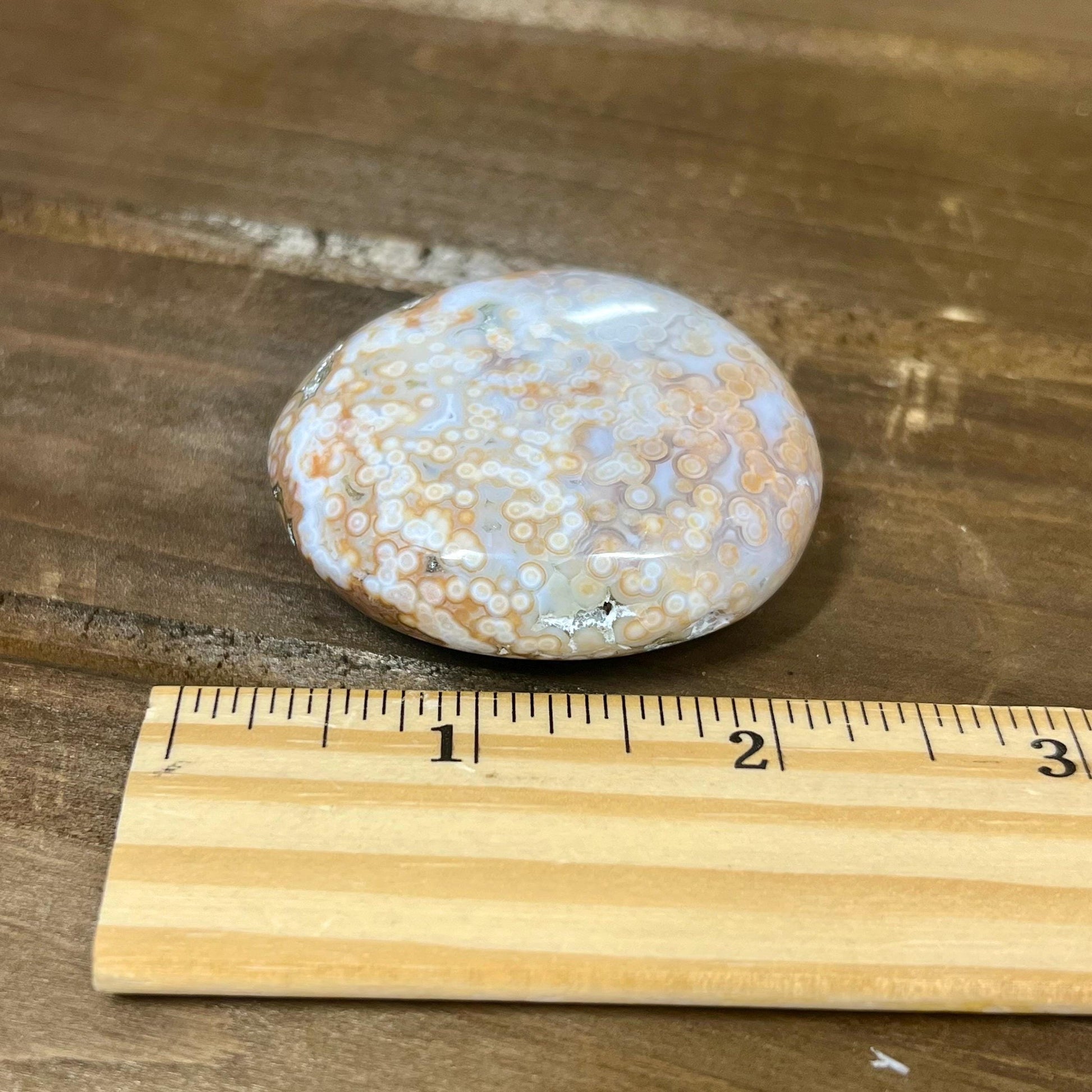 Veinless Ocean Jasper Palm Stone | Marovato OJ