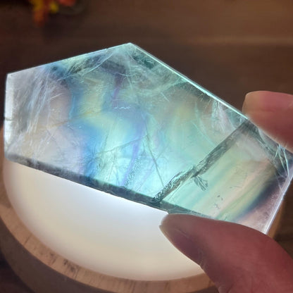 Small Rainbow Fluorite Slab