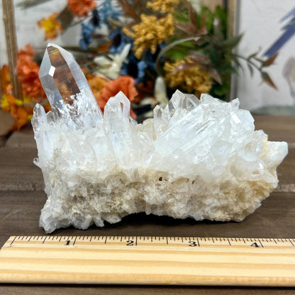 High Grade Lemurian Quartz Cluster from Colombia