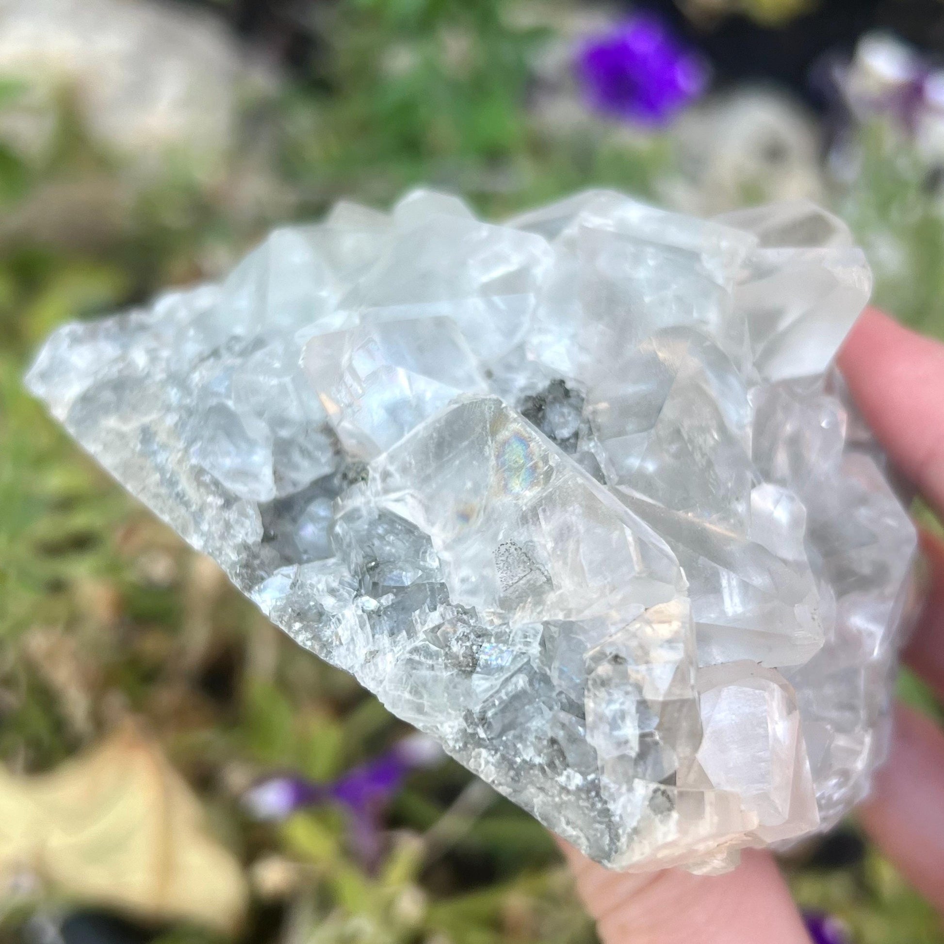 Amazing Linwood Calcite Specimen | Marcasite Included Calcite | Marcasite Phantoms | Iowa Minerals