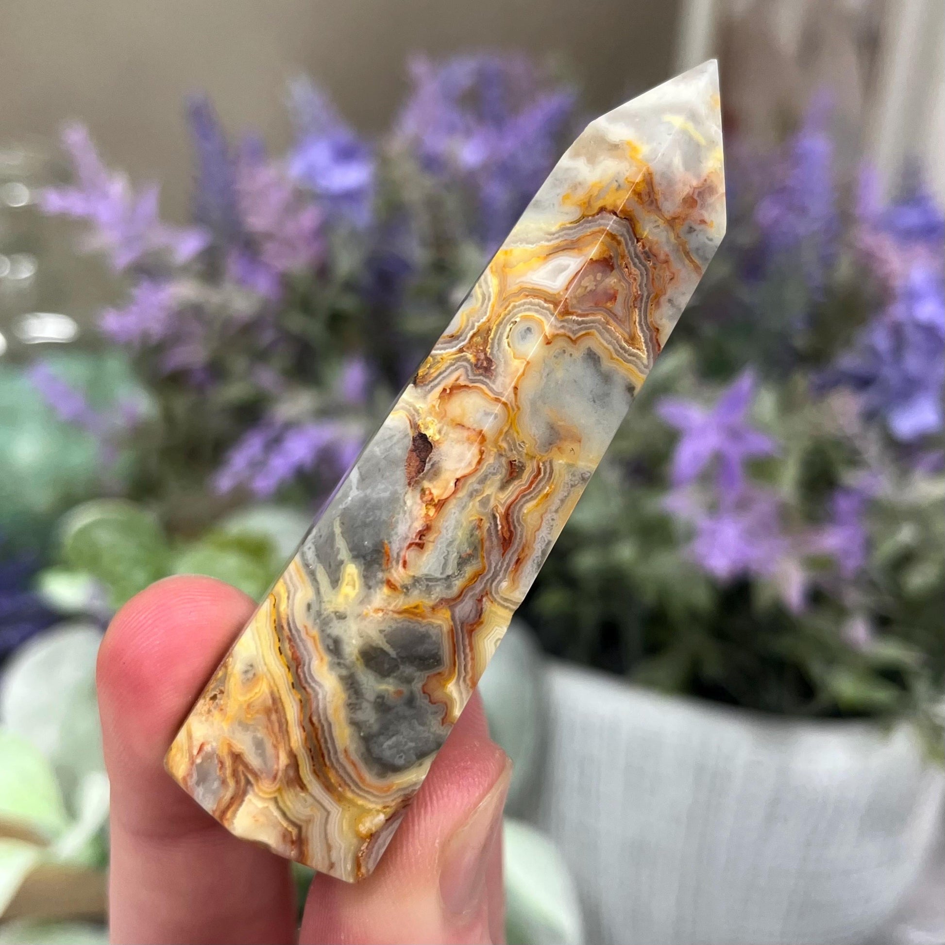 Crazy Lace Agate Tower