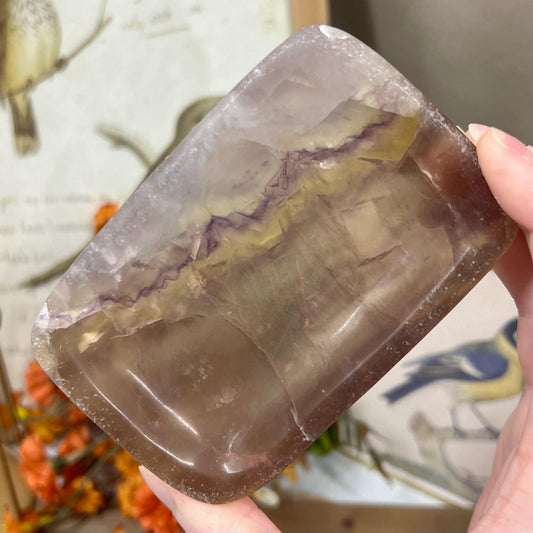 Rainbow Fluorite Dish | Crystal Bowl | Fluorite Bowl