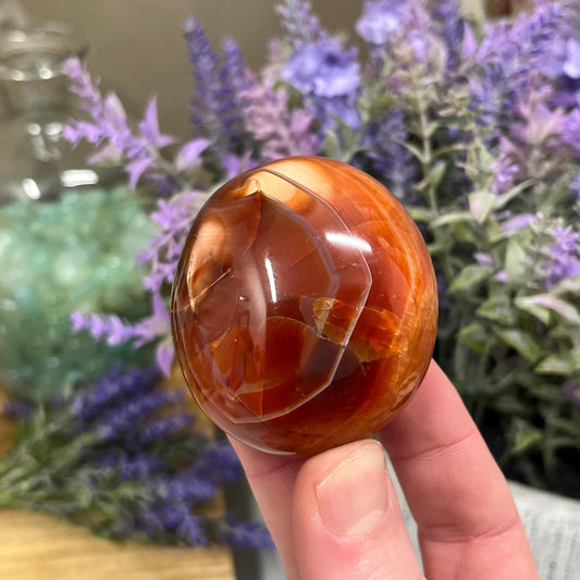 Carnelian Palm Stone