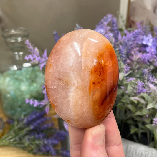 Carnelian Palm Stone