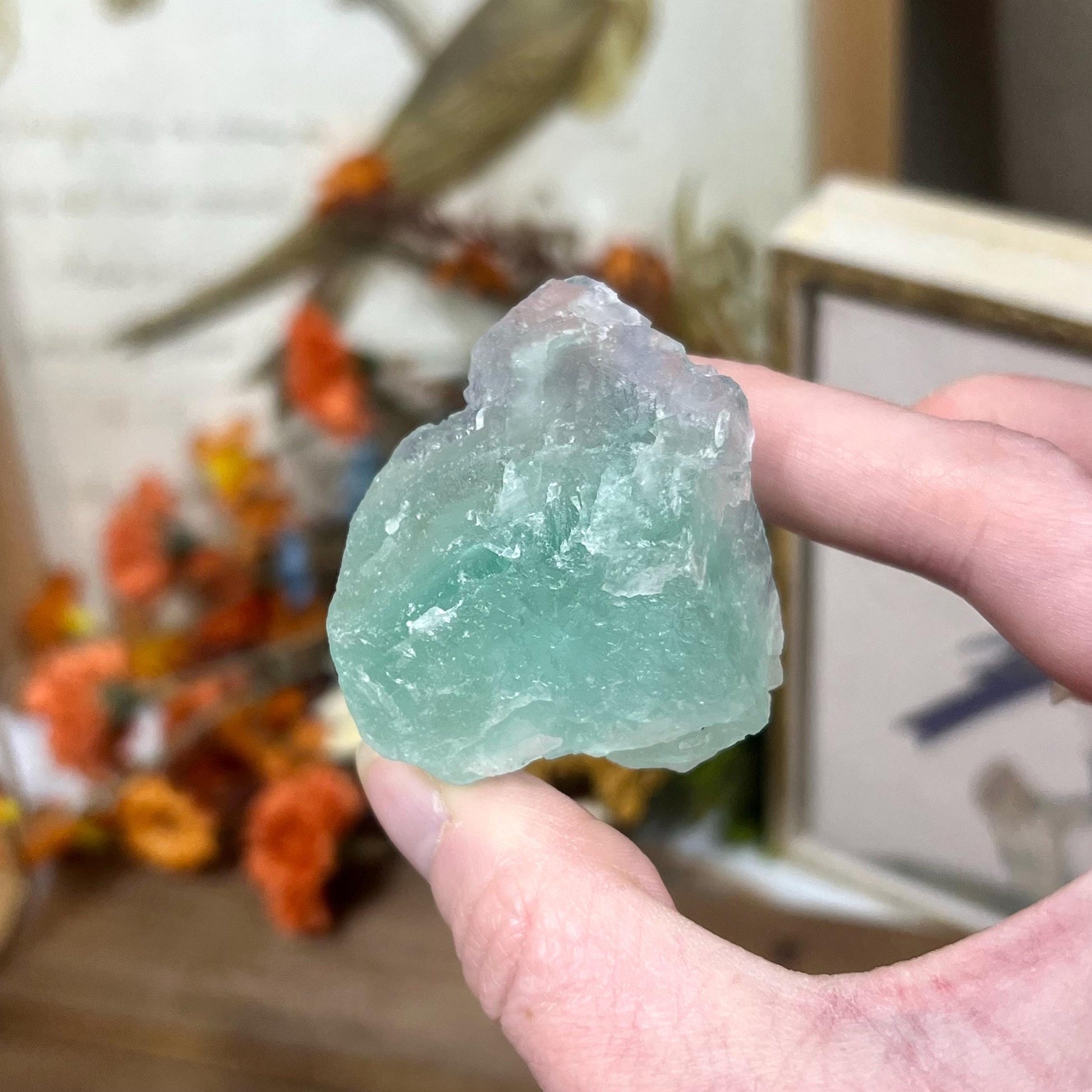 Color Changing Yaogangxian Fluorite Chunk | Raw Fluorite | Cubic Fluorite Specimen