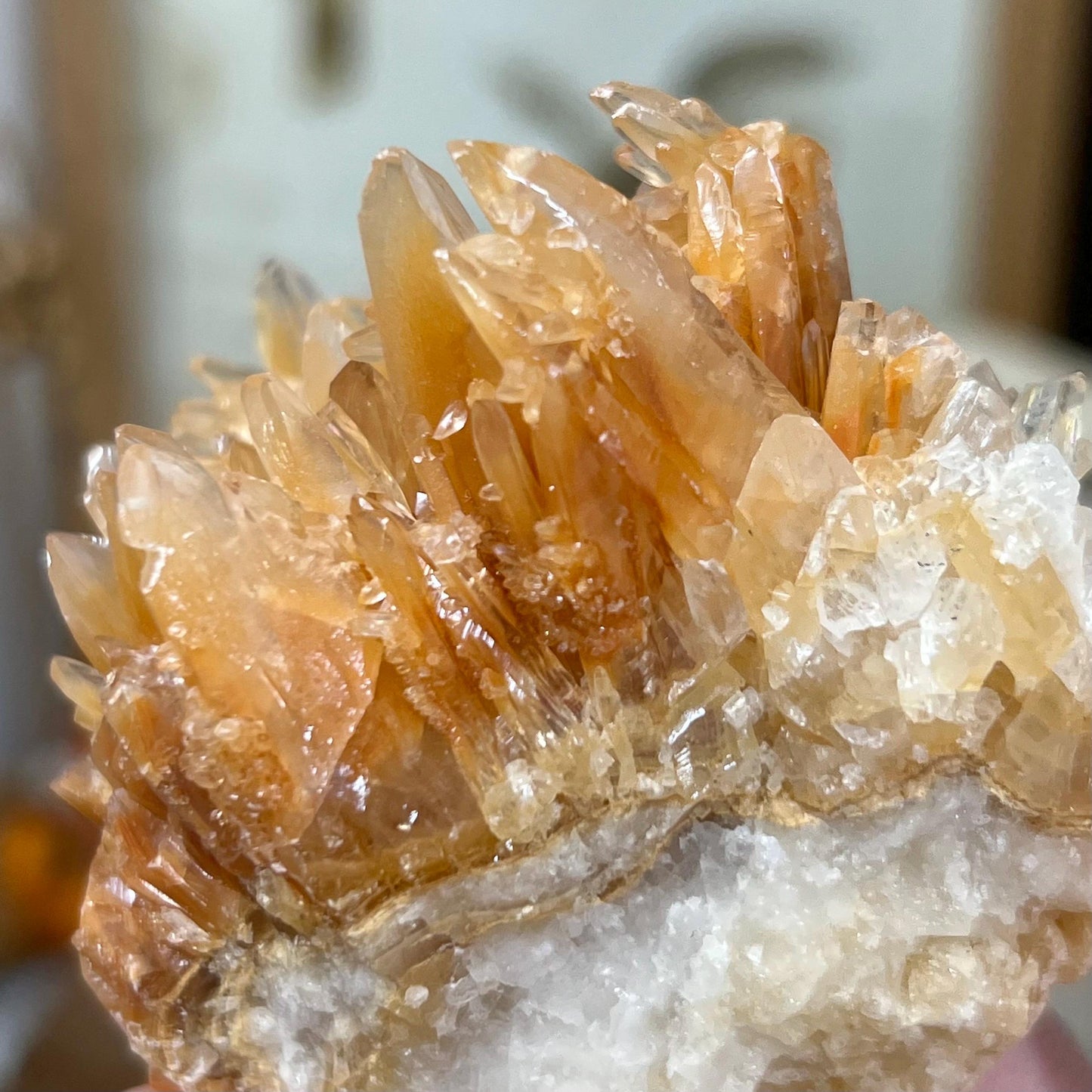 Dogtooth Calcite Specimen | Orange Dogtooth Calcite