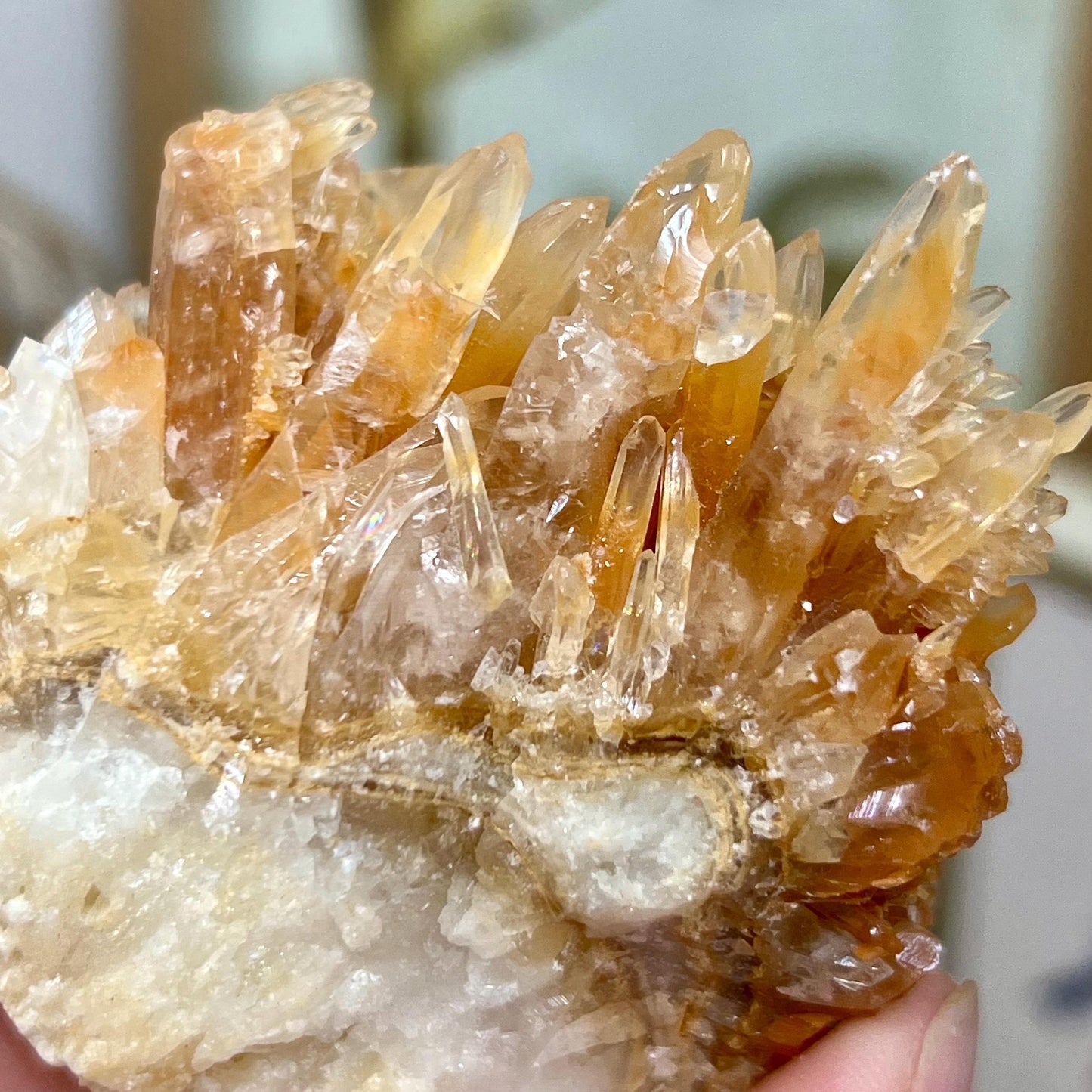 Dogtooth Calcite Specimen | Orange Dogtooth Calcite