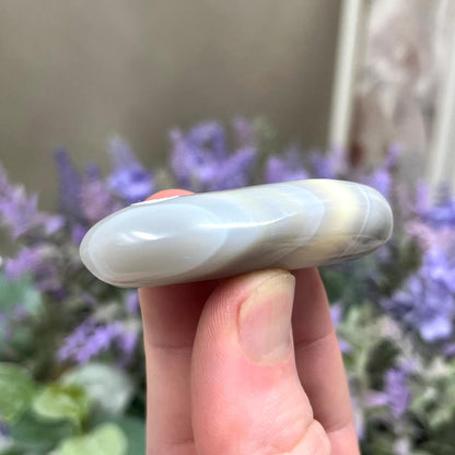 Small Banded Agate Palm Stone from Madagascar | Agate Pebble