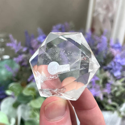 Clear Quartz Hexagon | Quartz Star of David | Crystal Magen David