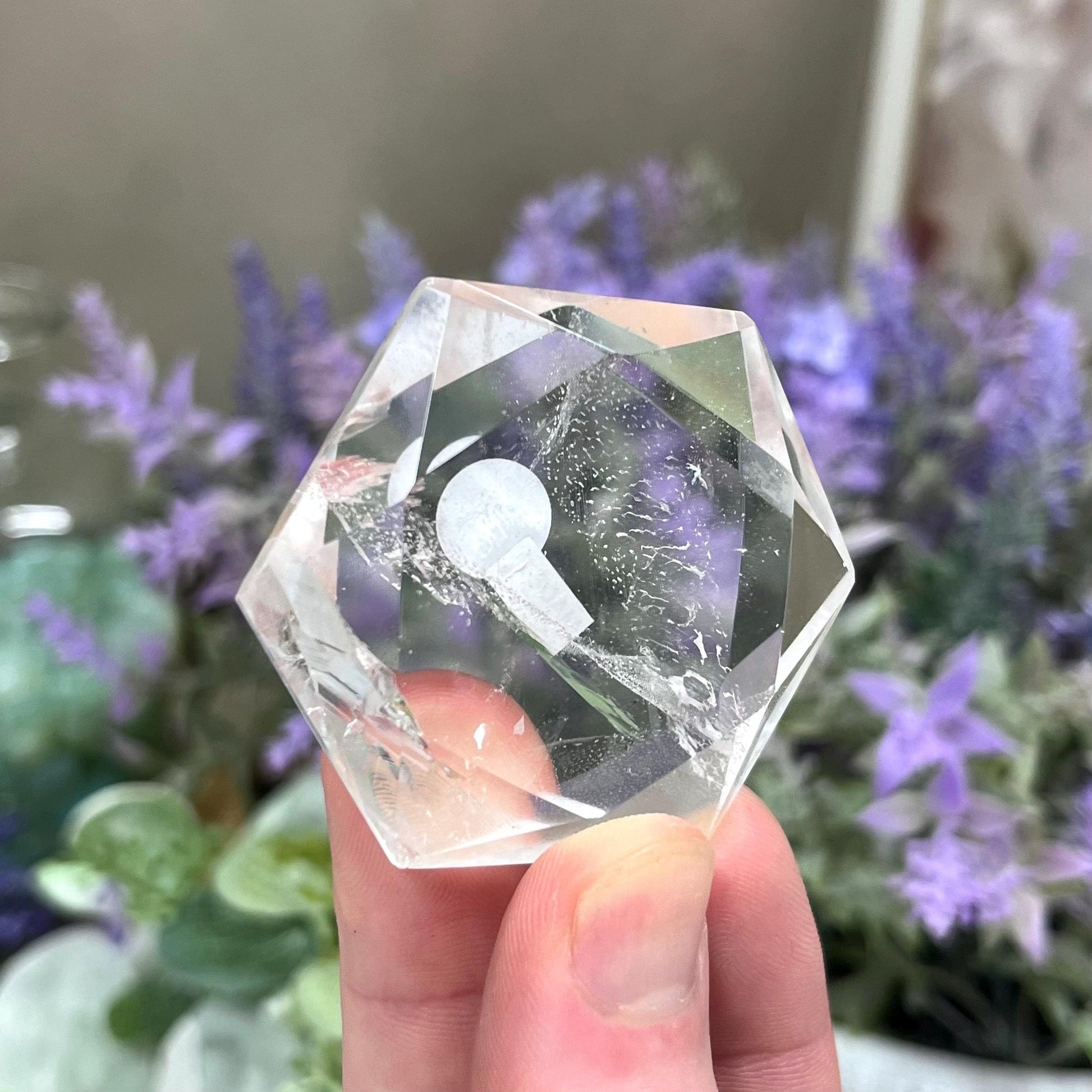 Clear Quartz Hexagon | Quartz Star of David | Crystal Magen David