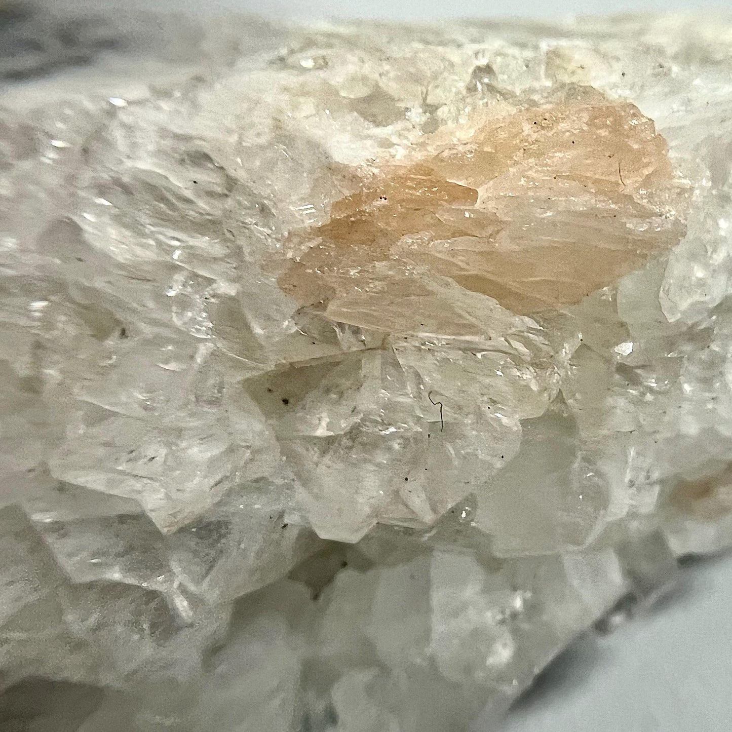 Apophyllite Cluster with Peach Stilbite | Zeolite Specimen | Peach Stilbite