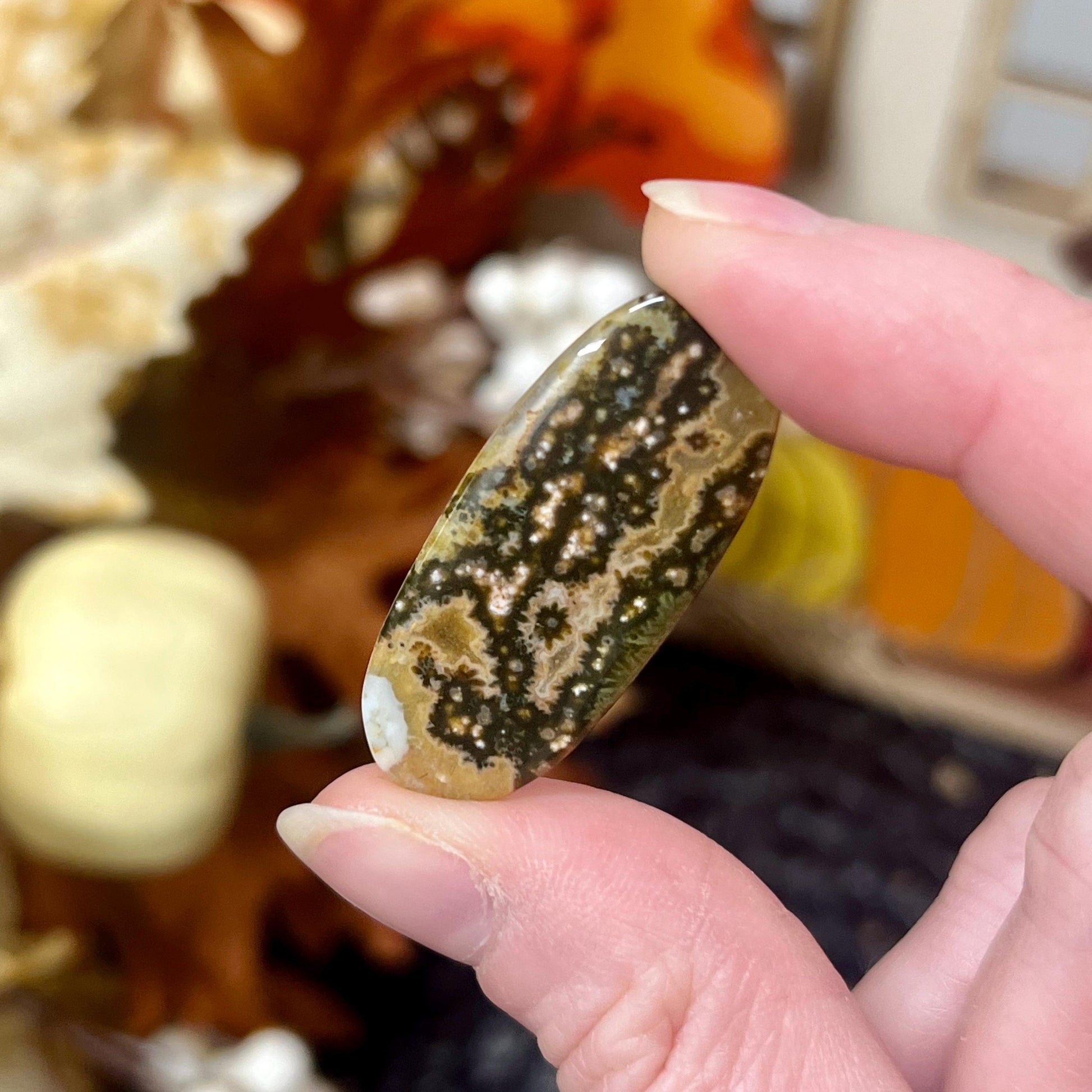 Seventh Vein Ocean Jasper Cab | Ocean Jasper Cabochon | 7th Vein