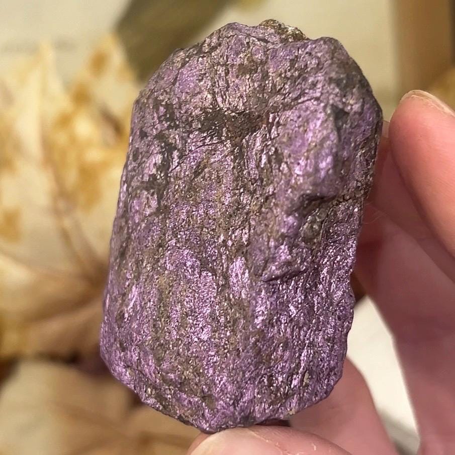 Raw Purpurite Chunk | Flashy Purpurite