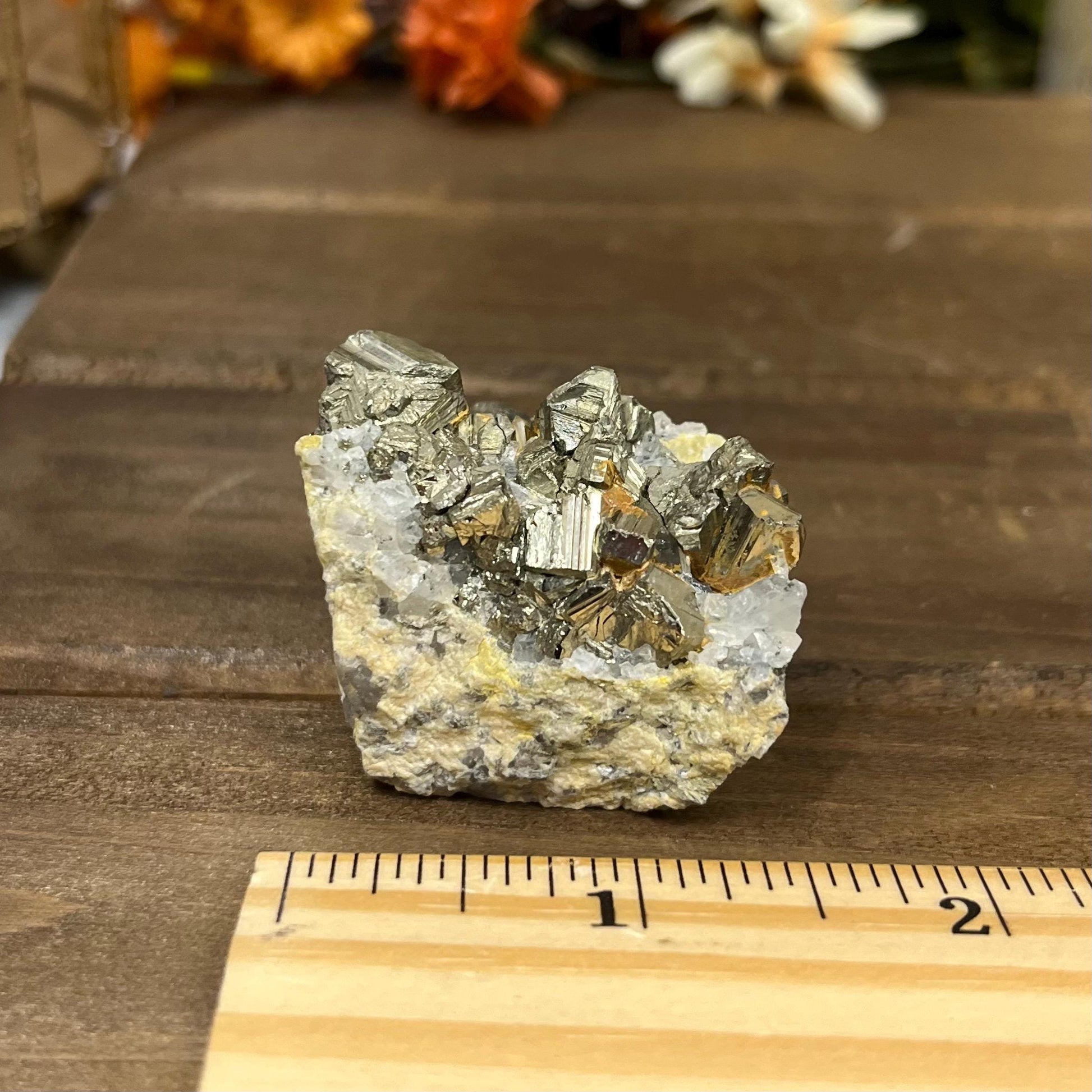 Pyrite on Quartz Cluster | Natural Pyrite