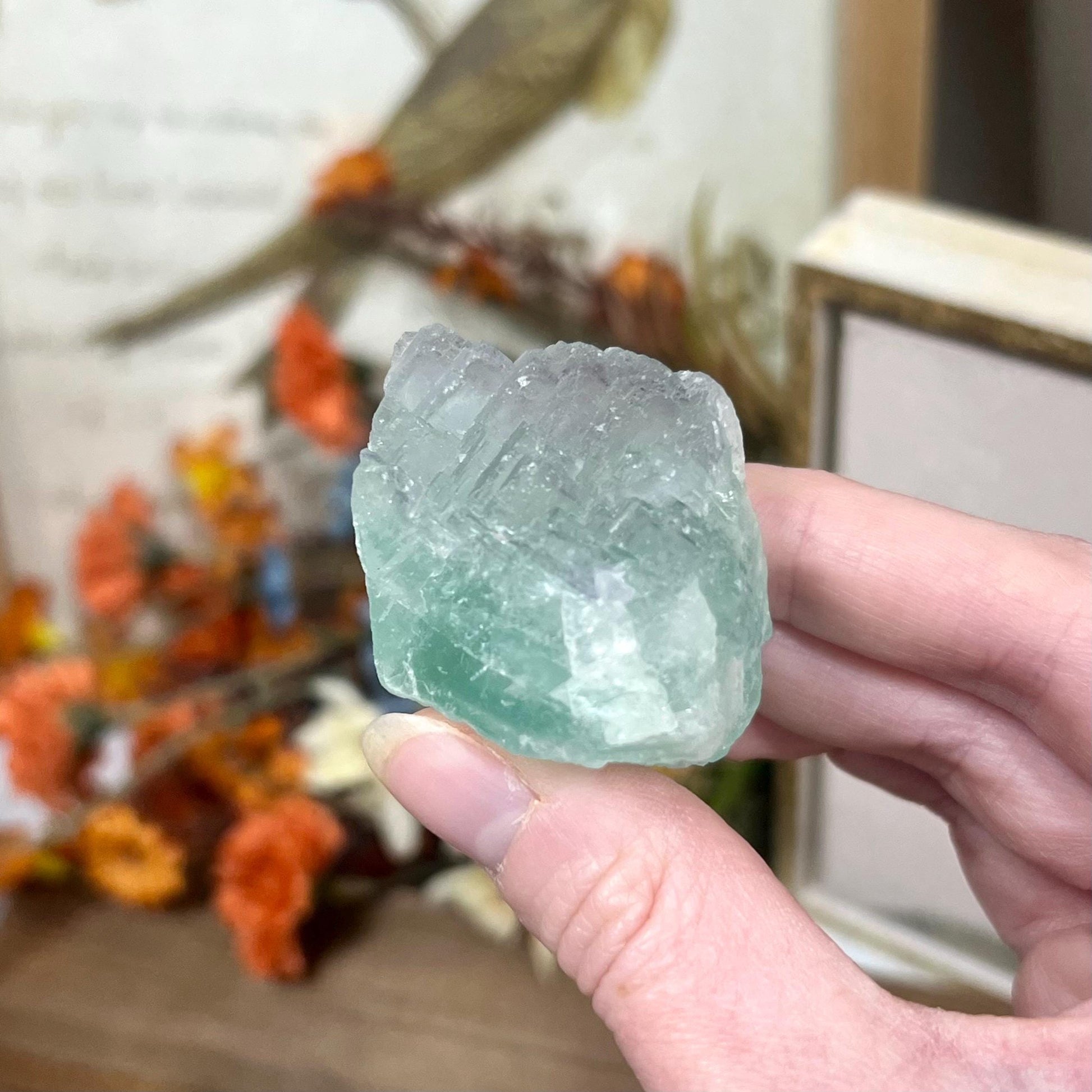 Color Changing Yaogangxian Fluorite Chunk | Raw Fluorite | Cubic Fluorite Specimen