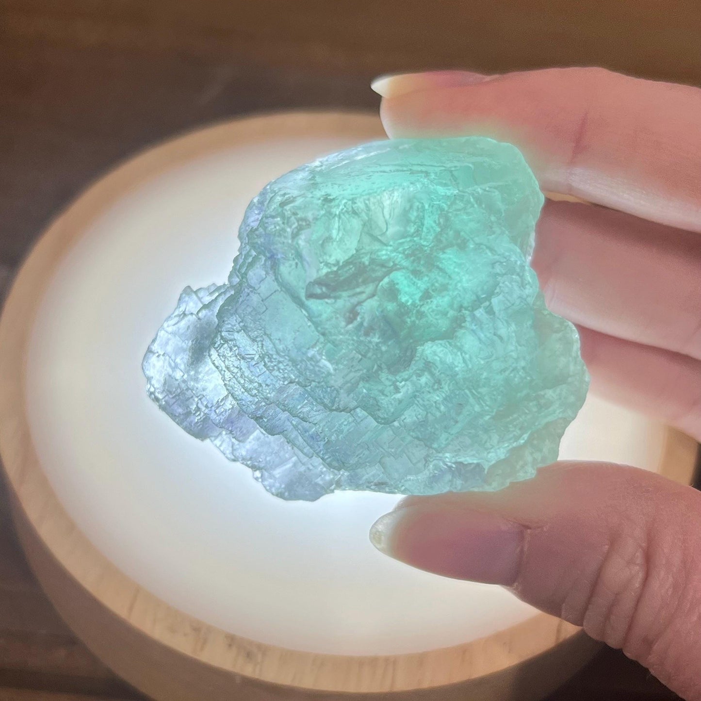 Color Changing Yaogangxian Fluorite Chunk | Raw Fluorite | Cubic Fluorite Specimen