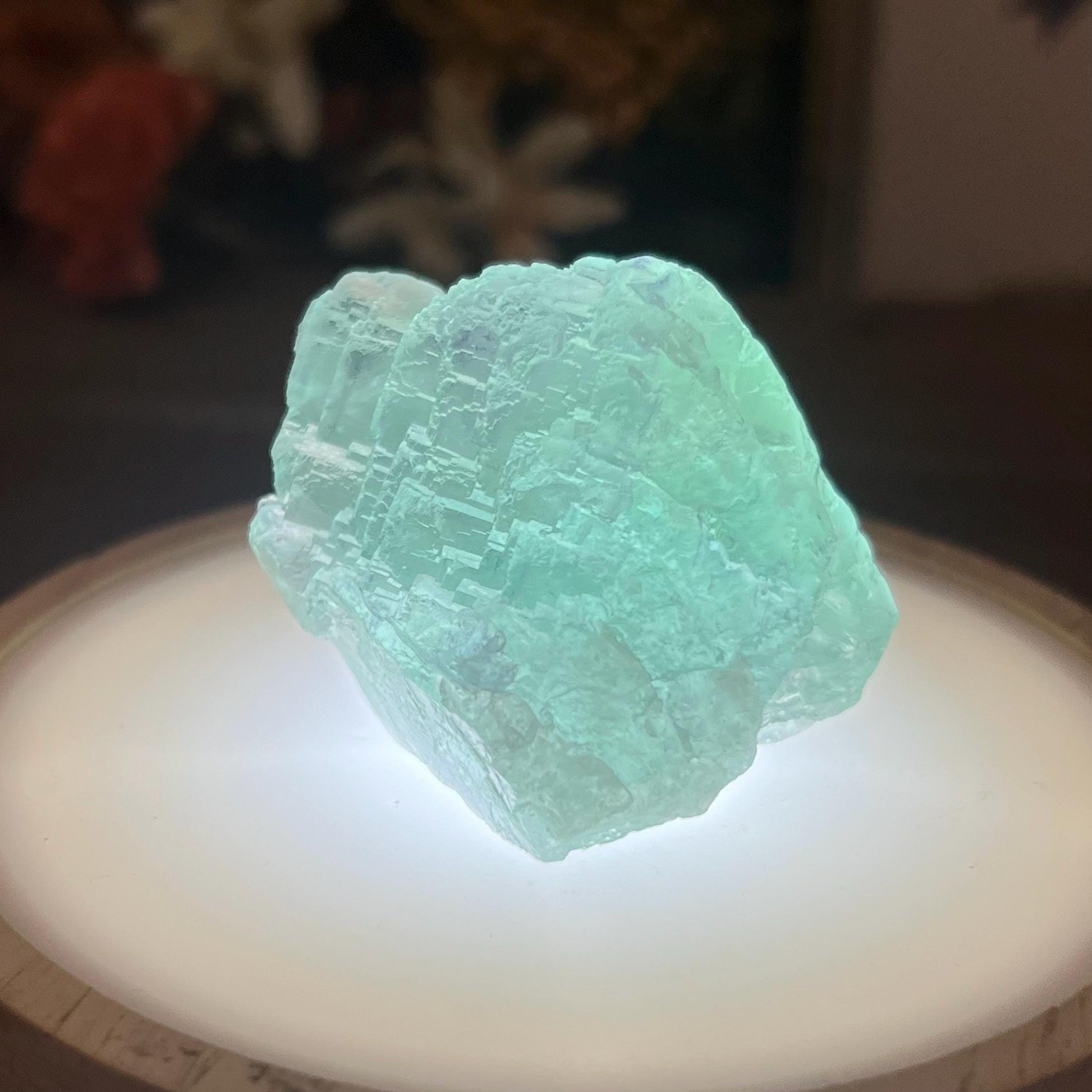 Color Changing Yaogangxian Fluorite Chunk | Raw Fluorite | Cubic Fluorite Specimen