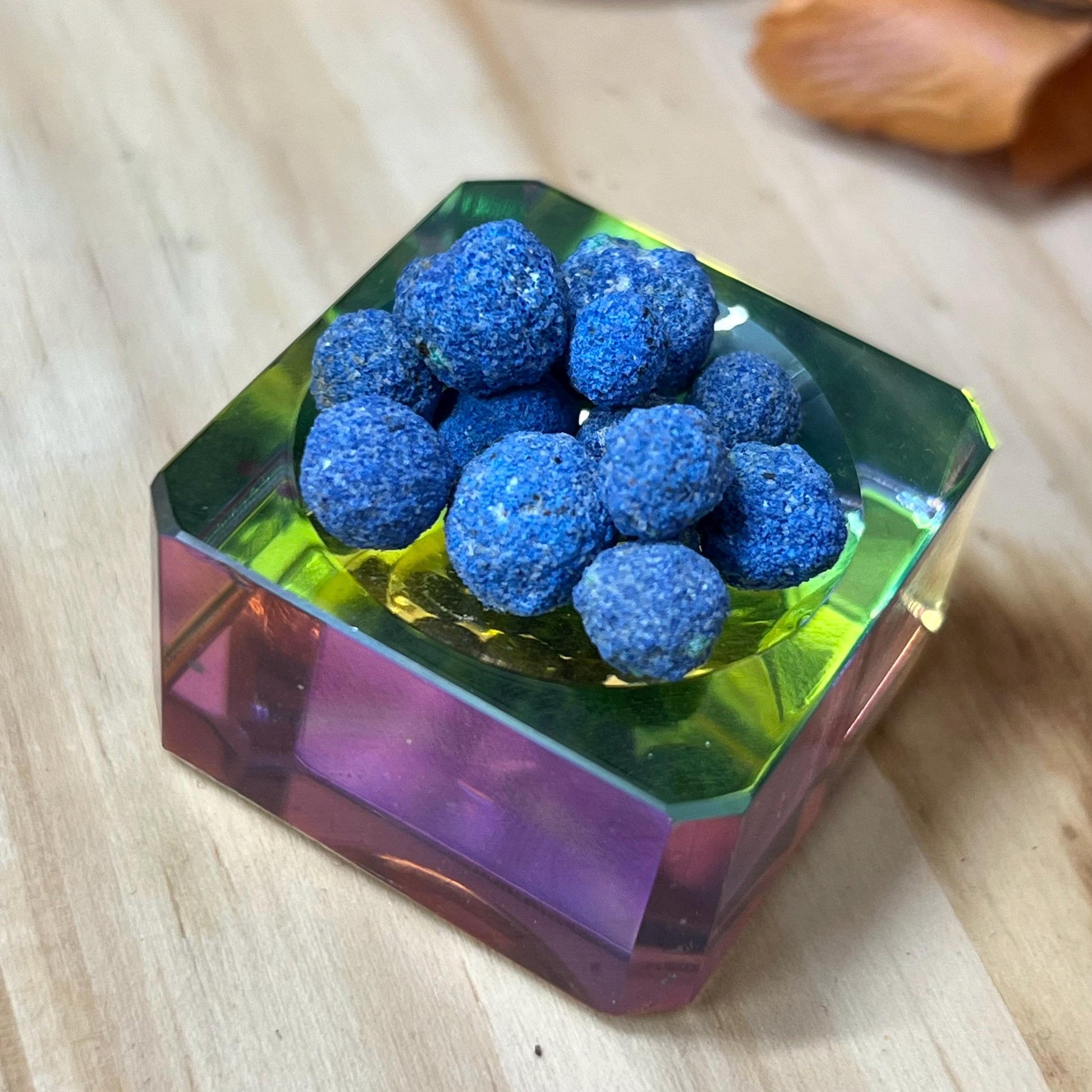 Tiny Natural Azurite Blueberry from Utah, USA