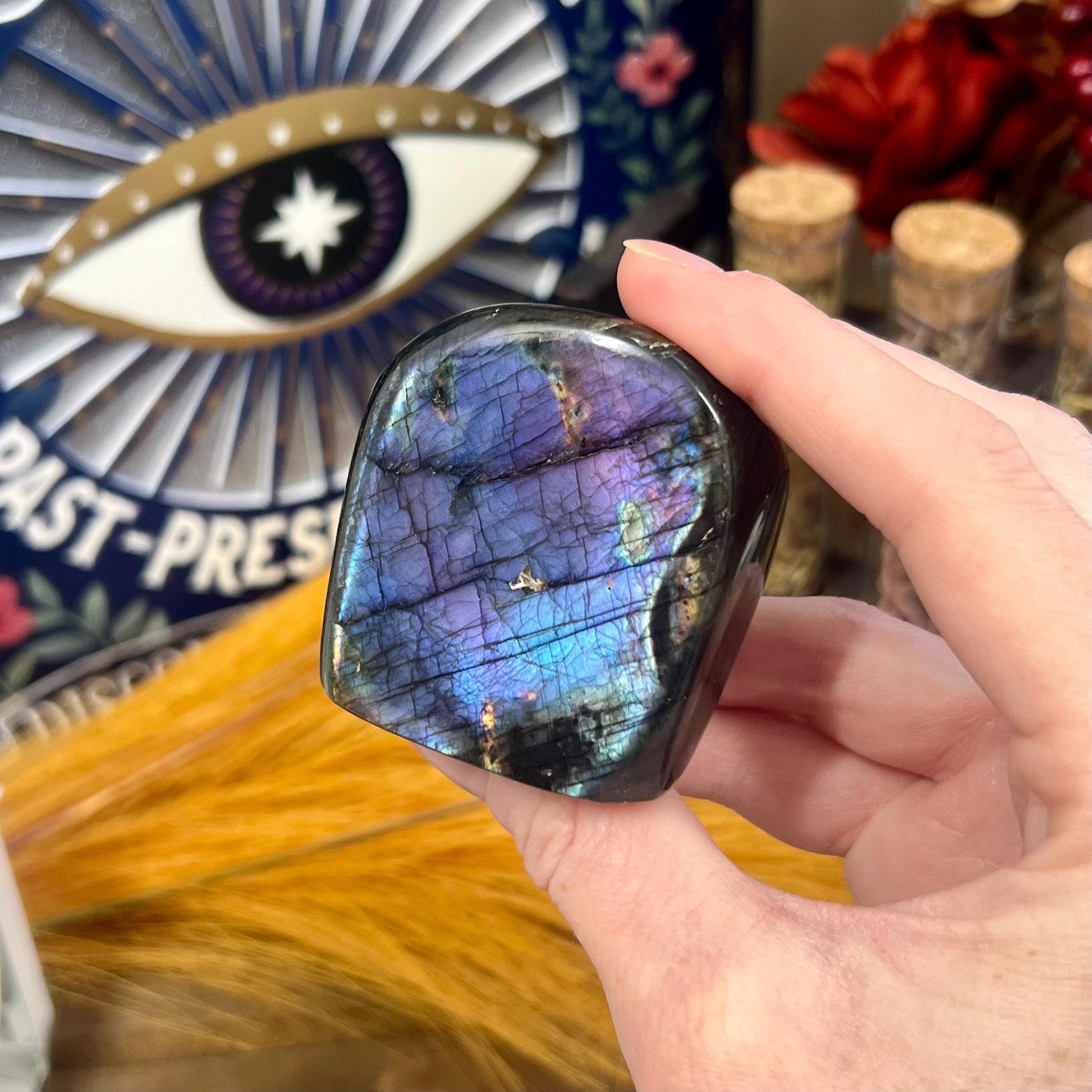 High Quality Small Blue and Purple Labradorite Freeform