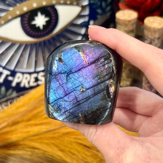 High Quality Small Blue and Purple Labradorite Freeform