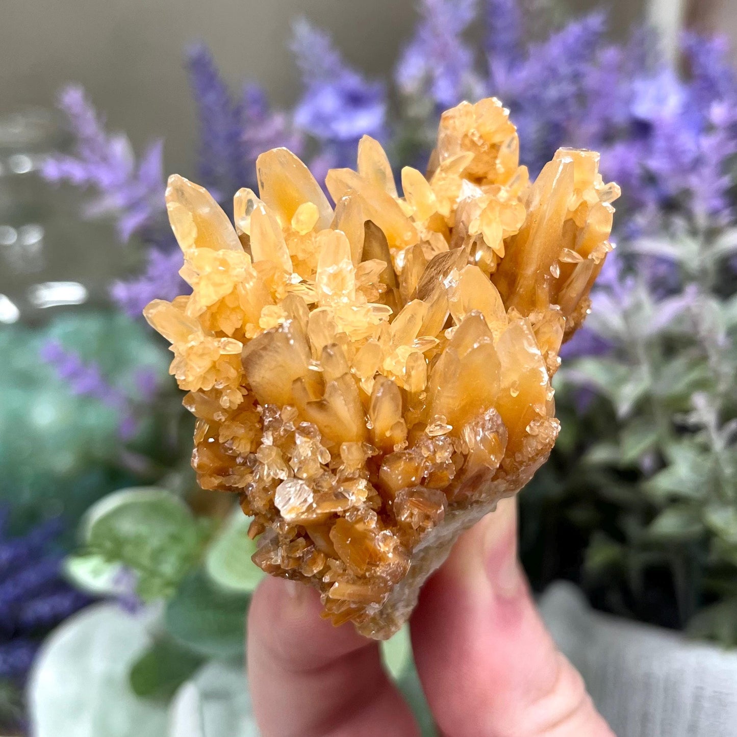 Dogtooth Calcite Specimen | Orange Dogtooth Calcite