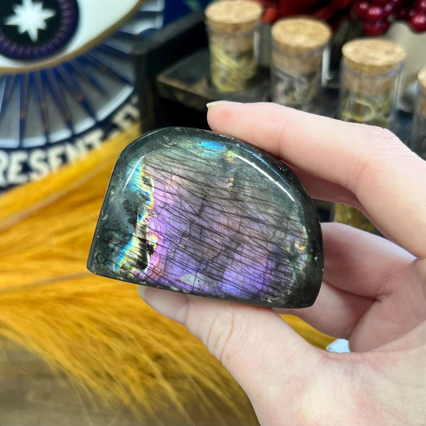 High Quality Small Purple Labradorite Freeform